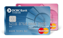 OCBC Titanium MasterCard (Blue/Pink)